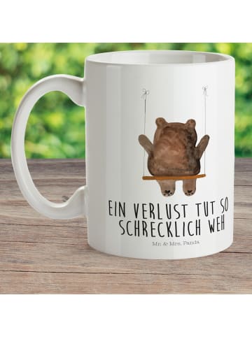 Mr. & Mrs. Panda Kindertasse Bär Schaukel mit Spruch in Weiß