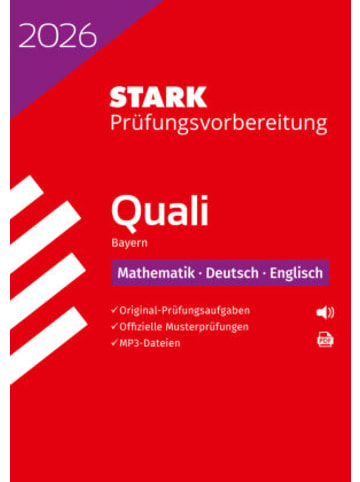 Stark Buch - STARK Mathematik, Deutsch, Englisch 9. Klasse - Quali Mittelschule 2026