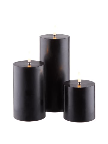 Butlers Butlers LED-Kerzen NORDIC LIGHT 3er-Set in Schwarz