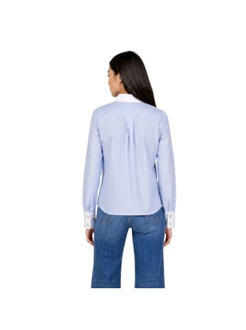 Blau Polyester Bluse