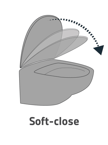 RIDDER WC-Sitz mit Soft-Close Silvery silber