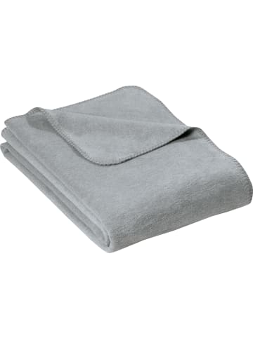 Erwin Müller Baumwolle Wohndecke in hellgrau