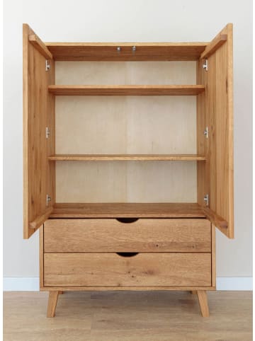 Feldmann-Wohnen Kleiderschrank Simona Eiche Natur 90 / 40 / 145cm