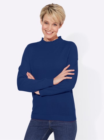 WITT WEIDEN Stehkragenpullover in royalblau