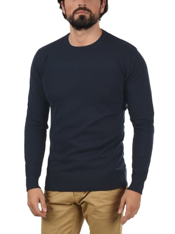 INDICODE Strickpullover IDErnesto 35424MM Strickpulli aus Feinstrick in dunkelblau