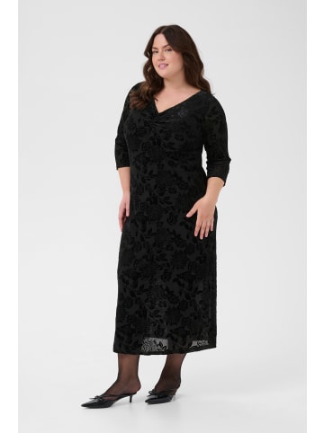 KAFFE curve Jerseykleid KCrosie A-shape in Black Deep CC