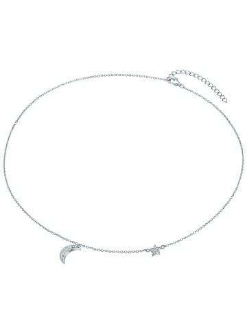 Rafaela Donata Halskette Mond, Stern Sterling Silber Zirkonia in silber