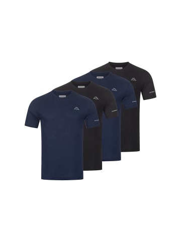 Kappa Kappa 4er Set T-Shirt BASIC in 2xNavy/2x Schwarz