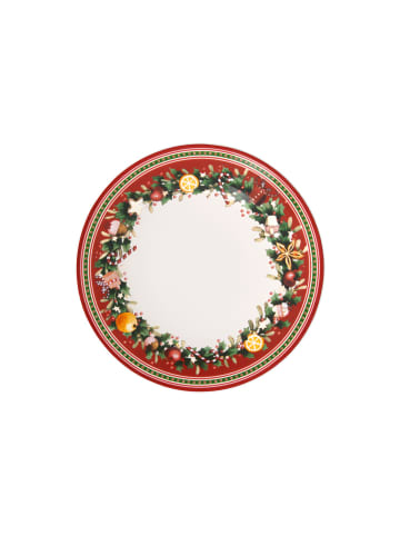 Villeroy & Boch Speiseteller Winter Bakery Delight in rot