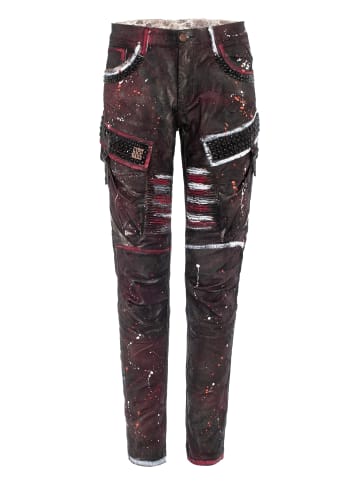 Cipo & Baxx Jeanshose CD636 in BURGUNDY