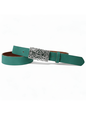 FRONHOFER Ledergürtel in Jade