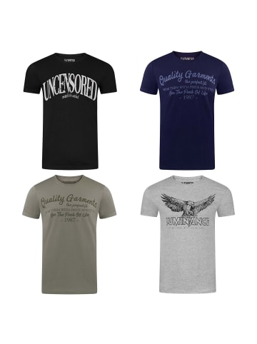 riverso  T-Shirt RIVLeon 4er Pack in Mehrfarbig