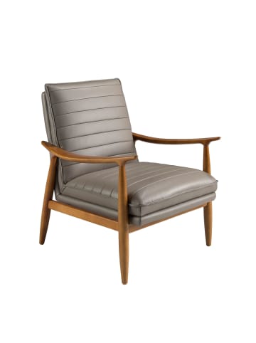 Angel Cerdá Sessel 5130 in Grau / Honig – (B)73 x (H)83 x (T)91 cm