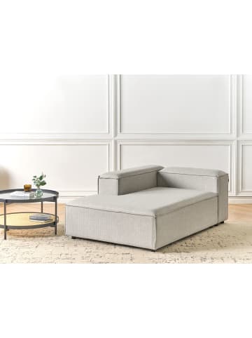Beliani Chaiselongue ARDAL in Grau/Schwarz - (W) 119 x (H) 68 x (L) 180 cm rechtsseitig