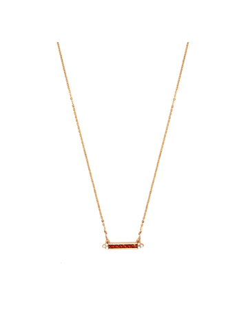 Luxenter Halskette Yibbu mit 18 Karat Gelbgold-Finish – YIBBU