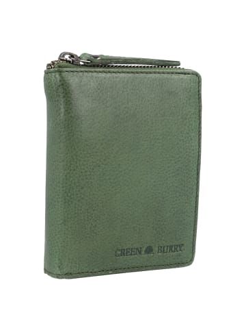 Greenburry Vintage Washed Geldbörse Leder 10 cm in emerald green