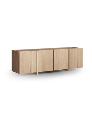 Feldmann-Wohnen Lowboard Travertino Wildeiche gebleicht 180 / 46 / 56cm