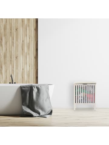 relaxdays Wäschekorb in Weiß - 40 l