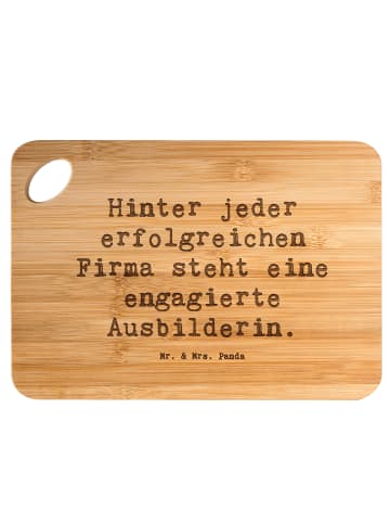 Mr. & Mrs. Panda Servierbrett Spruch Engagierte Ausbilderin mit ... in Braun