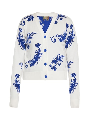myMo Cardigan in Wollweiss Blau