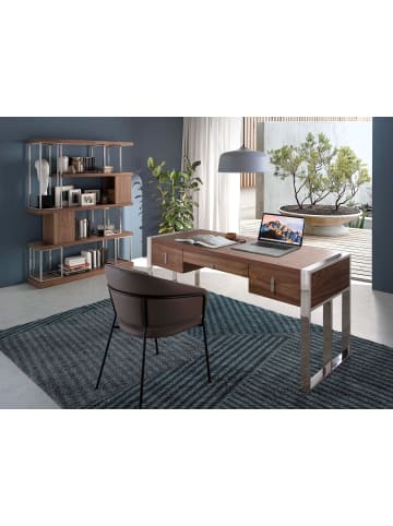 Angel Cerdá Schreibtisch 3135 in Walnuss / Stahl – (B)158 x (H)76 x (T)62 cm
