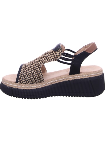 Tom Tailor Keilsandalette in schwarz