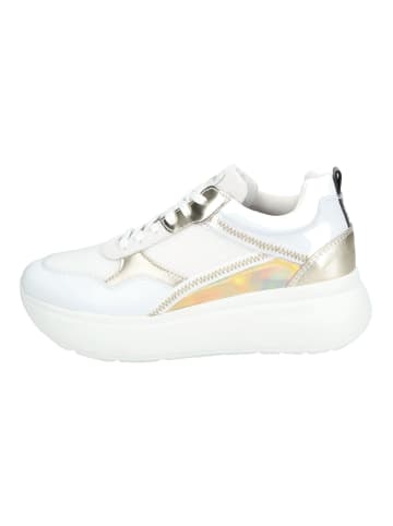 Nero Giardini Sneaker in Weiß/Gold