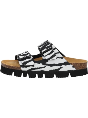 Palado Pantoletten Korfu PL Wild in Weiß Zebra