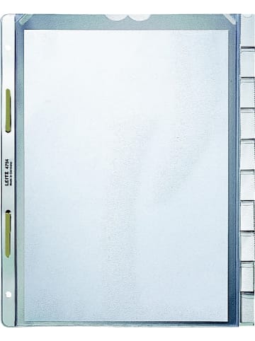 Leitz Prospekthüllen-Register A4 PP 10-teilig genarbt