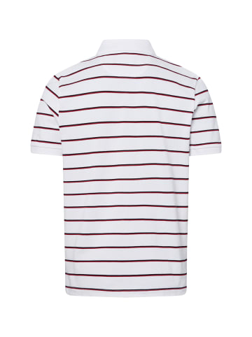 Andrew James Poloshirt in weiß rot