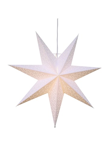 STAR Trading Papierstern Dot, weiß, Ø 54cm in Silber