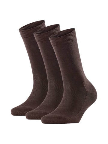 Falke Socken 3er Pack in Dunkelbraun