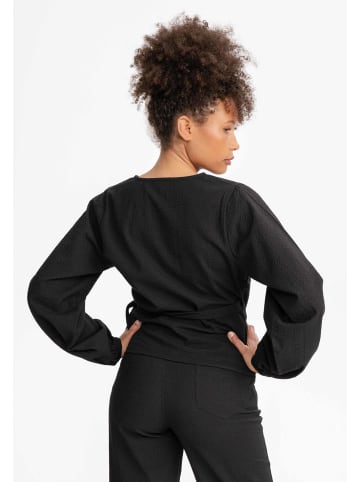 MELA Damen Wickelbluse LILAM