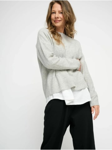 Moshi Moshi Mind Pullover molly in light grey melange