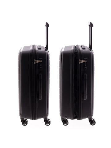 Gladiator 1700 4 Rollen Trolley 68 cm mit Dehnfalte in black