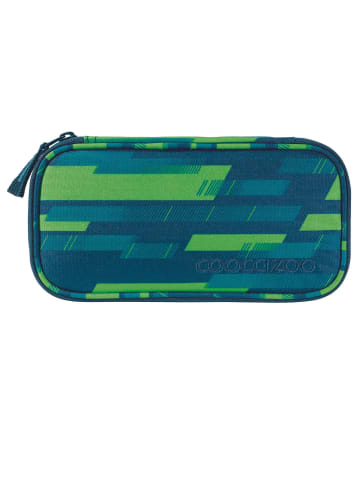 Coocazoo Schlampermäppchen Lime Stripe in grün-blau