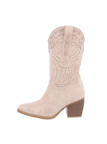 Ital-Design Stiefel in Beige