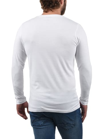 !SOLID Rundhalsshirt SDBasal 21103002ME Langarmshirts im 2er-Pack in Weiß