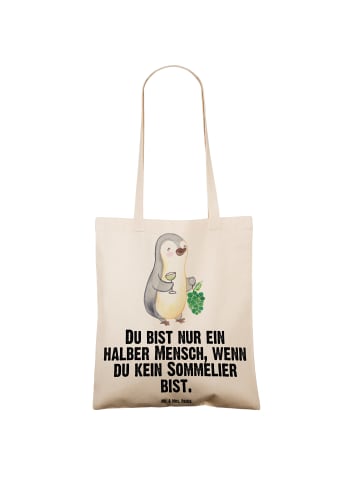 Mr. & Mrs. Panda Tüte Sommelier Herz mit Spruch in Creme