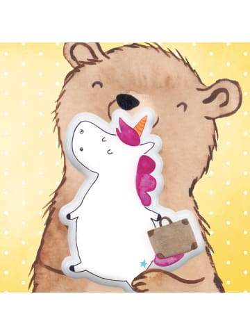 Mr. & Mrs. Panda tierform kissen Einhorn Koffer ohne Spruch in Weiß