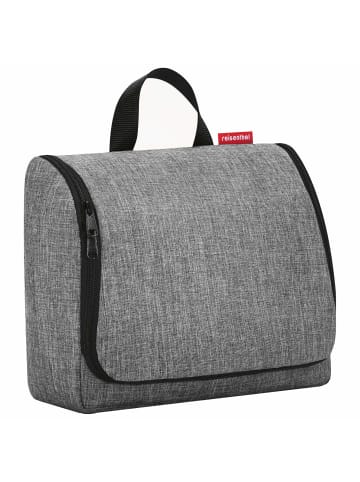 Reisenthel cosmetics toiletbag XL - Kulturbeutel 28 cm (smiley grey) in twist silver