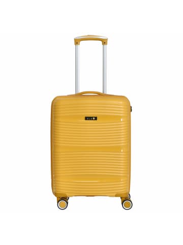 D&N Travel Line 4200 - 4-Rollen-Kabinentrolley S 55 cm in gelb