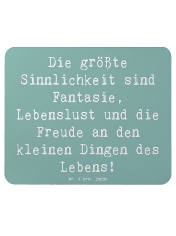 Mr. & Mrs. Panda Mouse Pad Spruch Sinnlichkeit und Freude mit Sp... in Meeresbrise