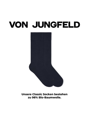 von Jungfeld Classic Socken Herbstfarben in Midnight Blue