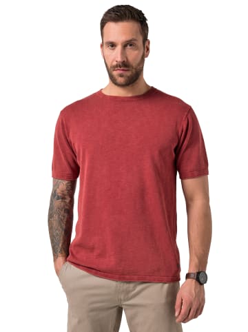 JP1880 Kurzarm T-Shirt in dunkelrot