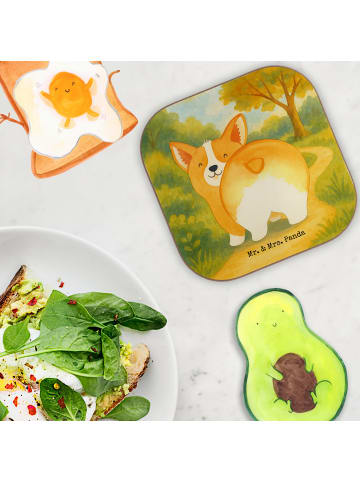 Mr. & Mrs. Panda Unterleger Corgi Po Design ohne Spruch in Weiß