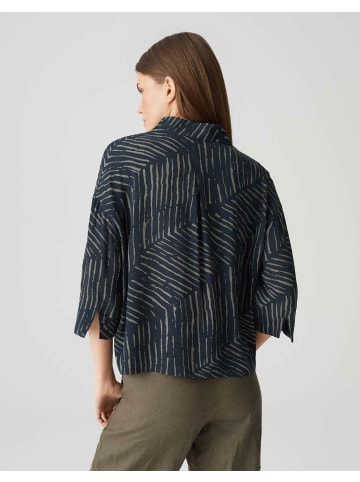 OPUS Kurzarmbluse für Damen in blau