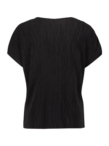 CARTOON Casual-Shirt mit V-Ausschnitt in Schwarz