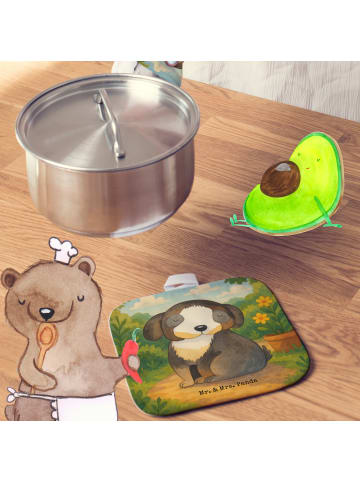 Mr. & Mrs. Panda Potholder Hund Entspannen Design ohne Spruch in Weiß