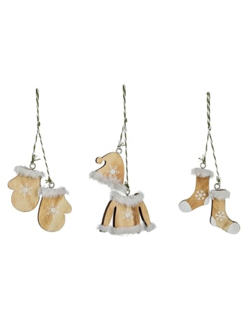 Fééric Lights and Christmas Weihnachtsanhänger mit Wintermotiv in Mehrfarben, (B) 2 x (H) 7,3 x (L) 3,1 cm